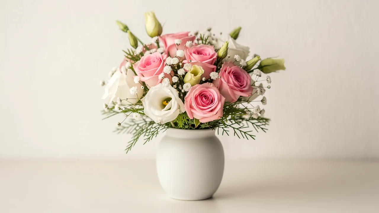 Zur Geburt — zart in Rosa